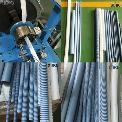2.2kw Plastic Corrugated Pipe Machine 20m/H -50m/H Program Control