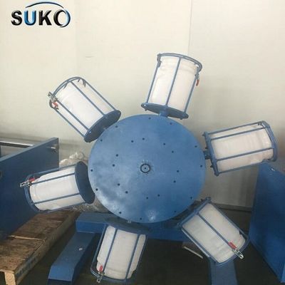 Durable 6 Barrel Powder Mixing Machine 380V 50Hz 3P Easy Discharge Easy Cleaning