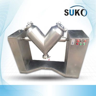 PTFE V Type Powder Mixer Machine 100L With Smooth Operation