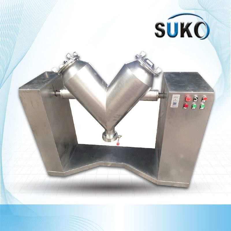 PTFE V Type Powder Mixer Machine 100L With Smooth Operation